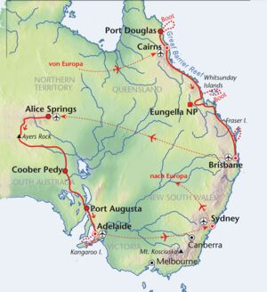 Australien Rundreise mit Schnorcheln Great Barrier Reef, Segeltörn Whitsunday Islands, Koalas