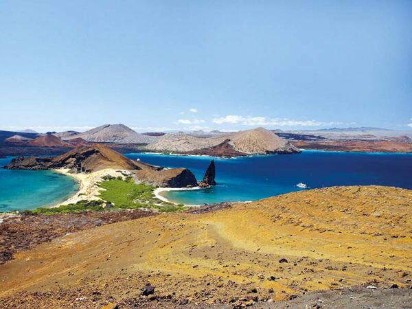 Wanderung um zum berühmten Aussichtspunkt über die Insel Bartolome zu kommen