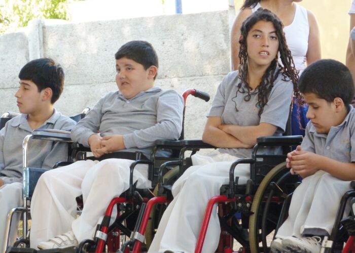 Kinder der Escuela Especial in Chile