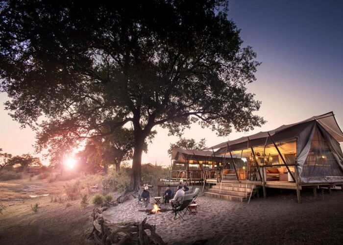 Übernachtung in Botswana im Linyanti Bush Camp