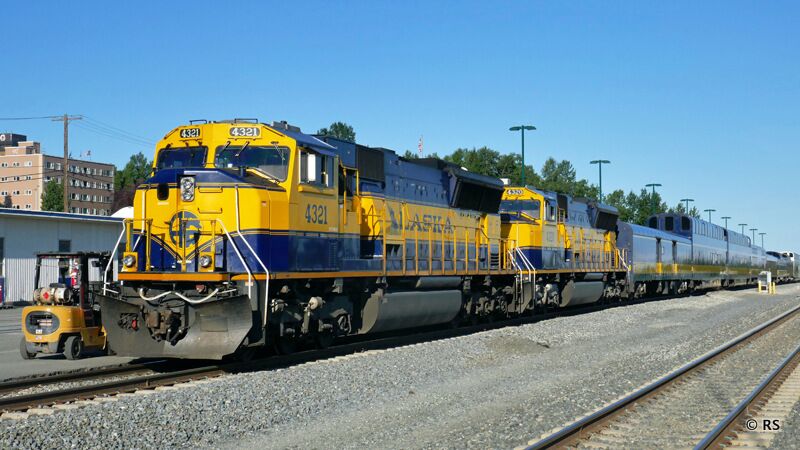 Mit der Alaska Railroad geht es zum Denali Nationalpark.