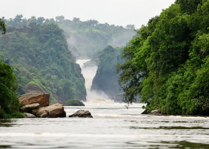 Bei Besuch der Murchison Falls unternimmt man am besten per Boot mit Reiseleitung