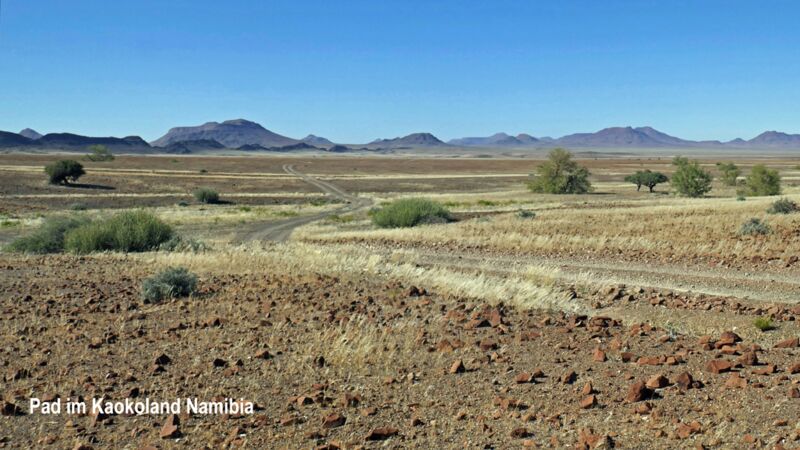 Unsere Route führt uns durch das landschaftlich eindrucksvolle Kaokoland in Namibia