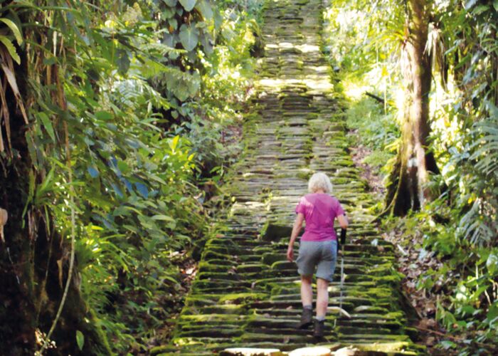 Ziel des mehrtägigen Trekkings durch Kolumbien ist die Ciudad Perdida