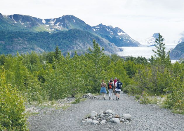 Die Berge und Gletscherseen des Kachemak Statepark bieten sich hervorragend zum Wandern an