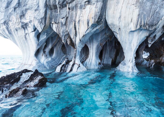 Die Marmorhöhlen der Region Aysén gehören zu den Highlights Patagoniens