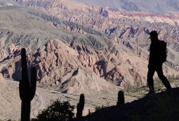 Tiefe Canyons bei der Trekkingtour in Humahuaca