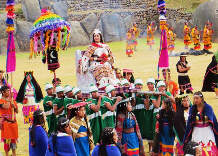 Das wichtigste Fest der Inkas ist das Inti-Raymi - das Fest zu Ehren des Sonnengottes