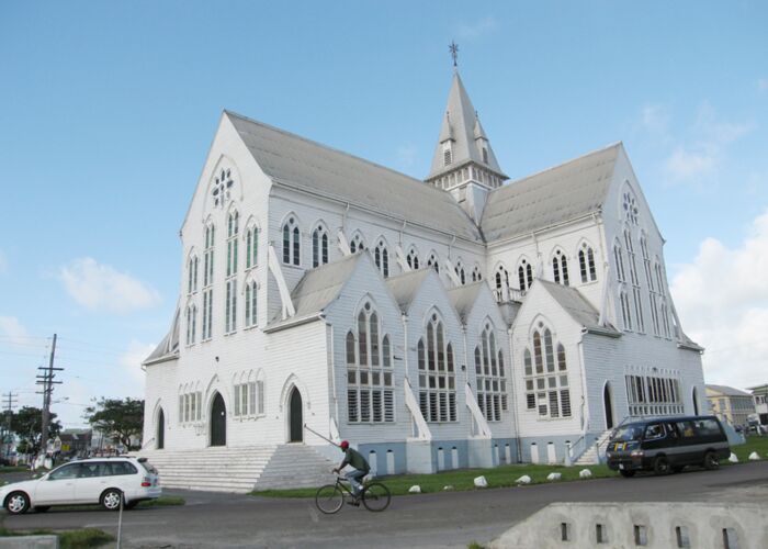 Auf der Guyana-Reise ist der koloniale Stil erkennbar