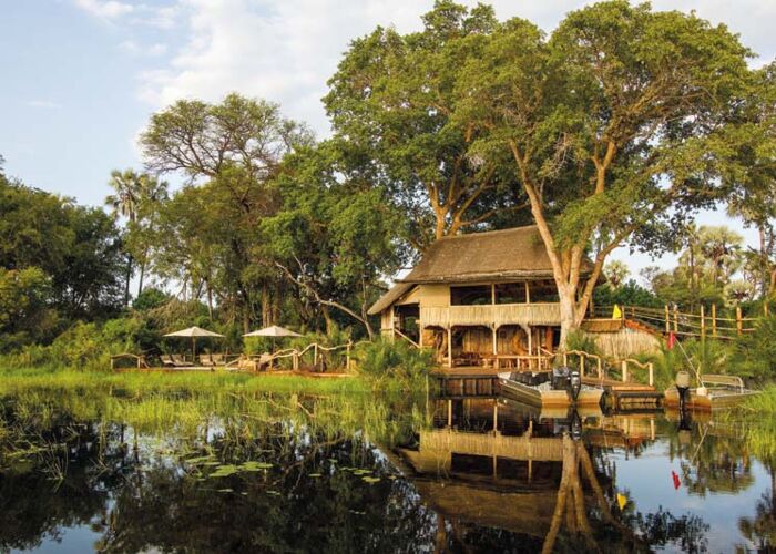 Die besten Unterkünfte in Botswana um Tiere zu beobachten liegen direkt am Fluss