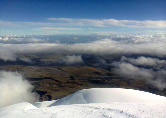 Nach dem anstrengenden Aufstieg auf den Cotopaxi Vulkan werden wir belohnt