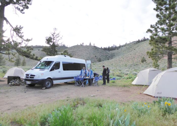 Bei der geführten Trekkingreise durch die USA übernachten wir in Zelten