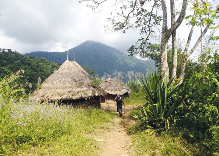 Während des Trekkings durch die Sierra Nevada de Santa Marta kommen wir durch kleine Dörfer