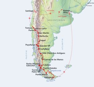 Patagonien Rundreise mit Feuerland, Torres del Paine Nationalpark und Bootstour am Perito Moreno Gletscher