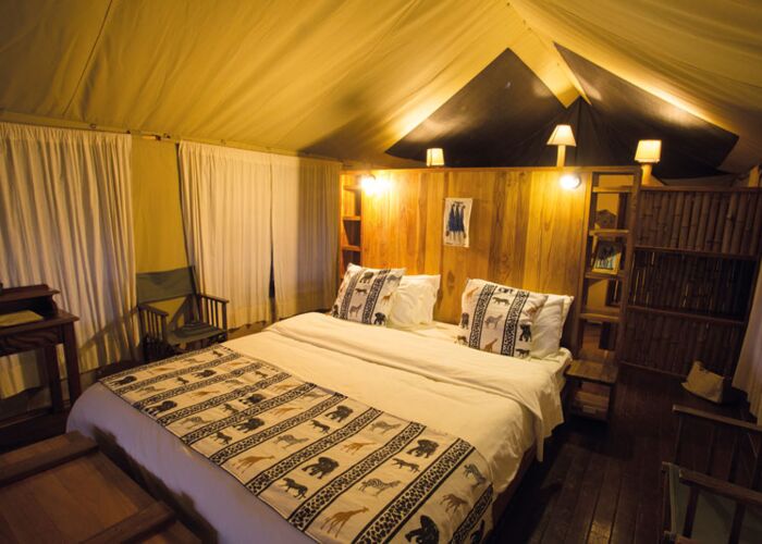 Eine gemütliche Unterkunft erwartet uns im Vuma Camp in Tanzania