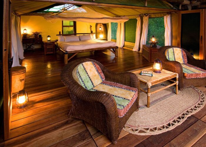 In der Mvuu Lodge gibt es eine gute Innenausstattung