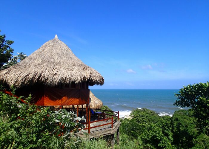 Strandhaus im Tayrona-Nationalpark in Kolumbien