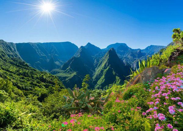 Wanderung von einem zum nächsten Aussichtspunkt am Roche Plate auf La Réunion