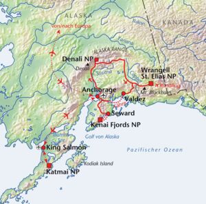 Trekkingreise durch Alaska mit Reiseleiter