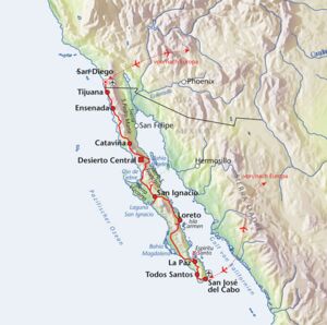 Baja California Gruppenreise - Wanderungen im Desierto Central, Walbeobachtung Grauwal
