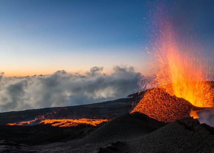 Beim Wandern und Trekking auf La Reunion erleben wir aktive Vulkane