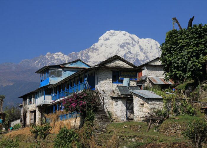 Beim Annapurna-Trekking kommen wir durch zahlreiche Dörfer