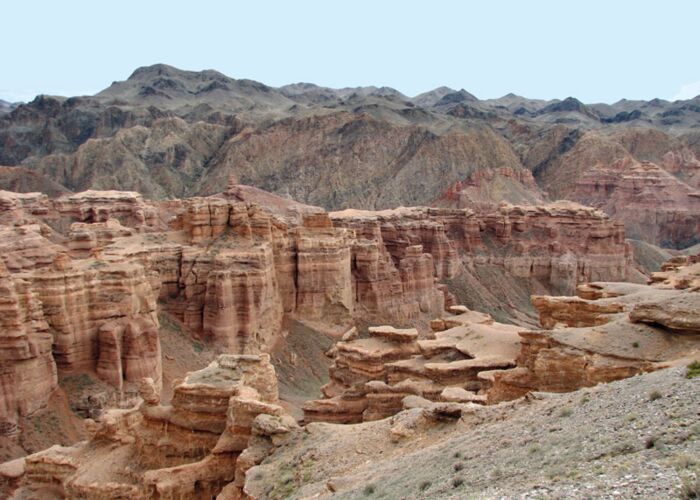 Eine Sehenswürdigkeit auf der Kasachstan-Reise ist der Sharyn Canyon