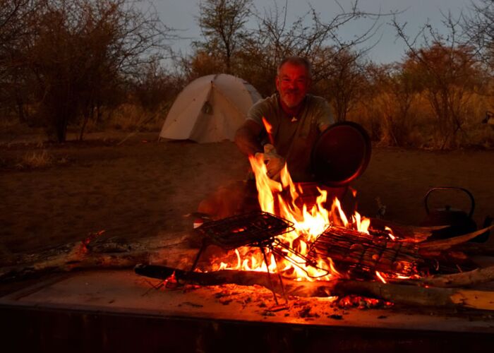 Bei der Zambia-Safari übernachten wir in Zelten direkt im Liuwa Plain Nationalpark