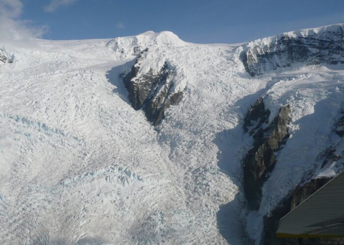 Rundflug über die Gletscher der Wrangell-St.-Elias Berge