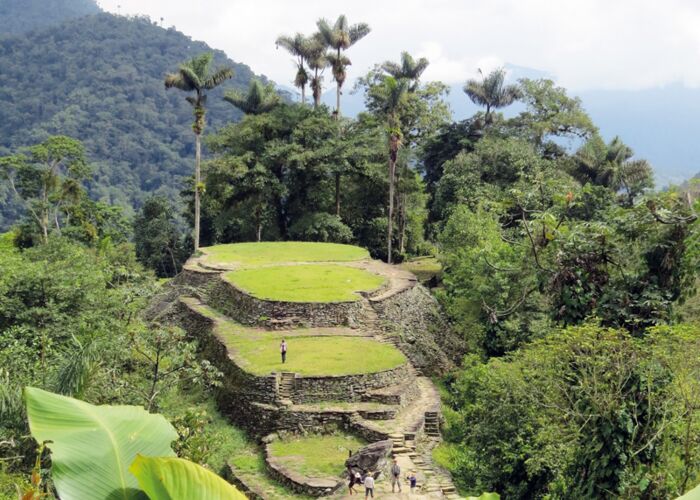 Das Trekkingziel Stadt Ciudad Perdida in Kolumbien erreicht