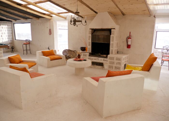Hotelübernachtung am Rande der Salzwüste Salar de Uyuni im Salzhotel Palacio de Sal