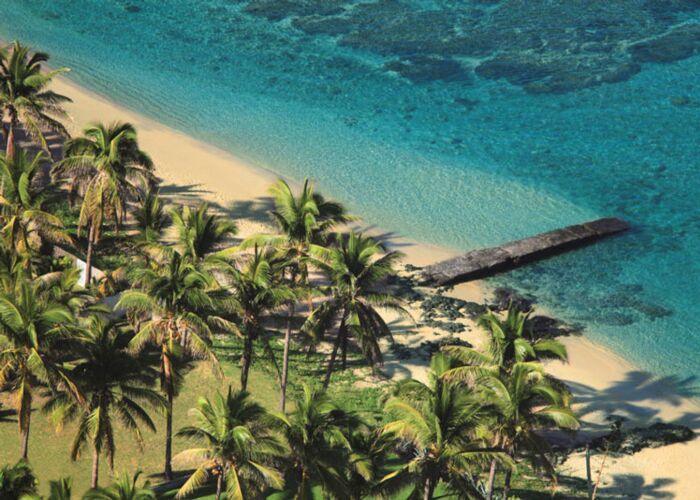 Erholung am Strand La Saline les Bains auf La Reunion