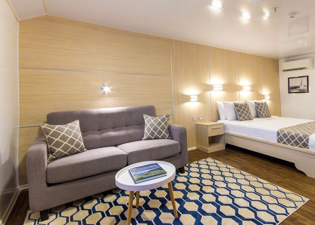 First Class Suite auf der Galapagosyacht Solaris