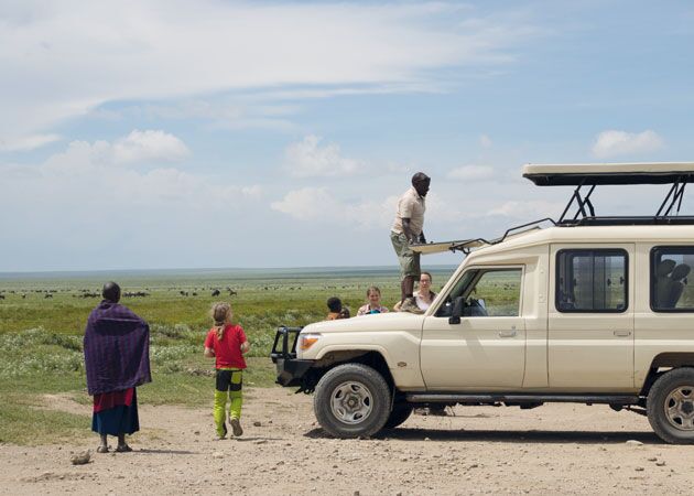 Ein Highlight der geführten Familiensafari durch Tanzania ist der Besuch der Serengeti