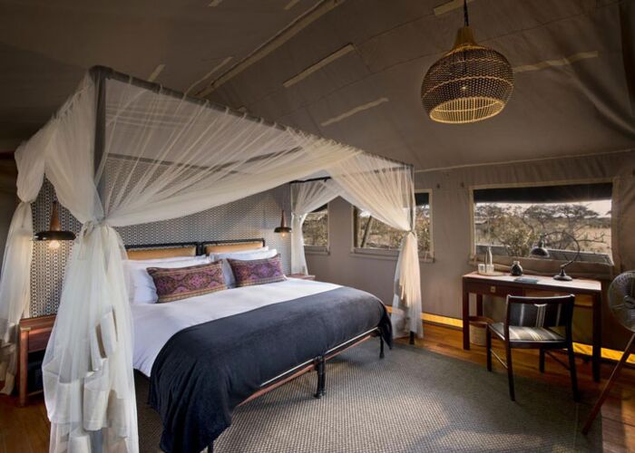 Übernachtung bei der Safari in Tented Camps im Somalisa Camp