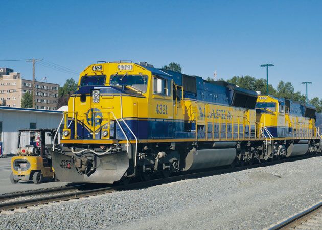 Ein Höhepunkt der Alaska Kleingruppenreise ist die Fahrt mit der Alaska Railroad bei Anchorage