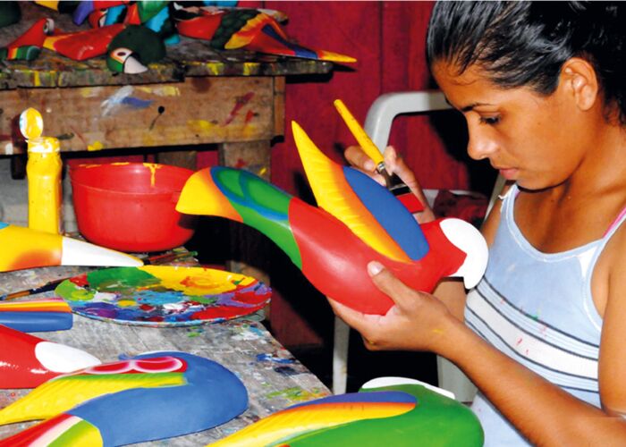 Traditionelle Malereien gibt es viel in Nicaragua zu bestaunen