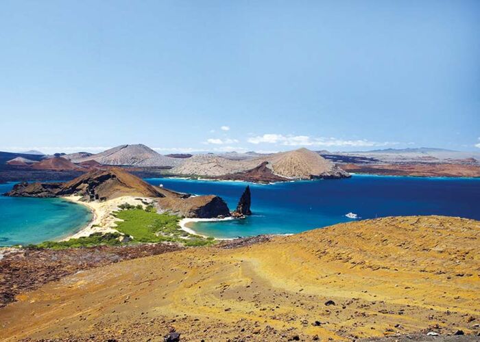 Wanderung um zum berühmten Aussichtspunkt über die Insel Bartolome zu kommen