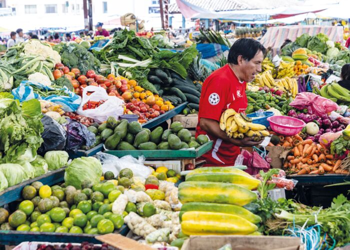 Marktbesuch in Quito während einer geführten Stadtbesichtigung mit deutschsprachigem Guide