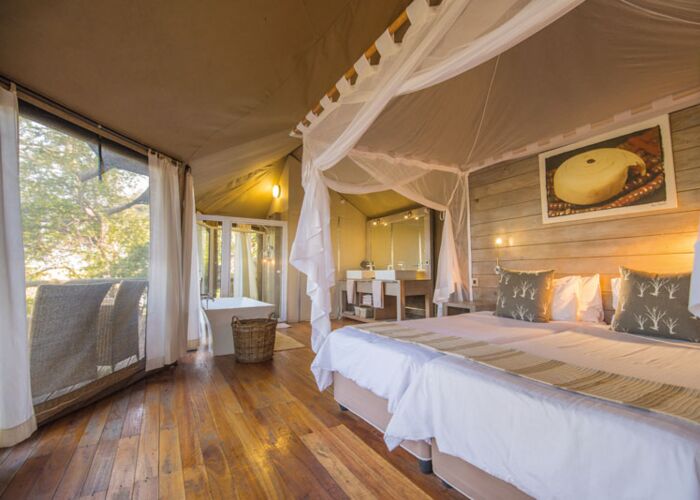 Lodge-Übernachtung auf der Safarireise durch Zambia im