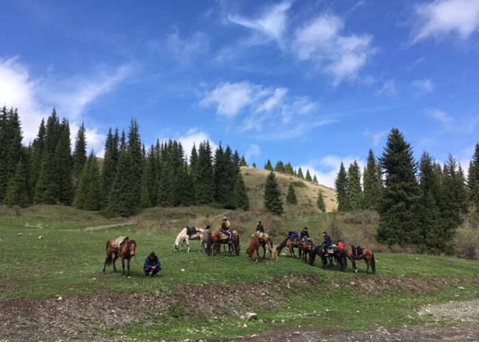 In Kasachstan gibt es zahlreichen Möglichkeiten für Pferdetrekkings